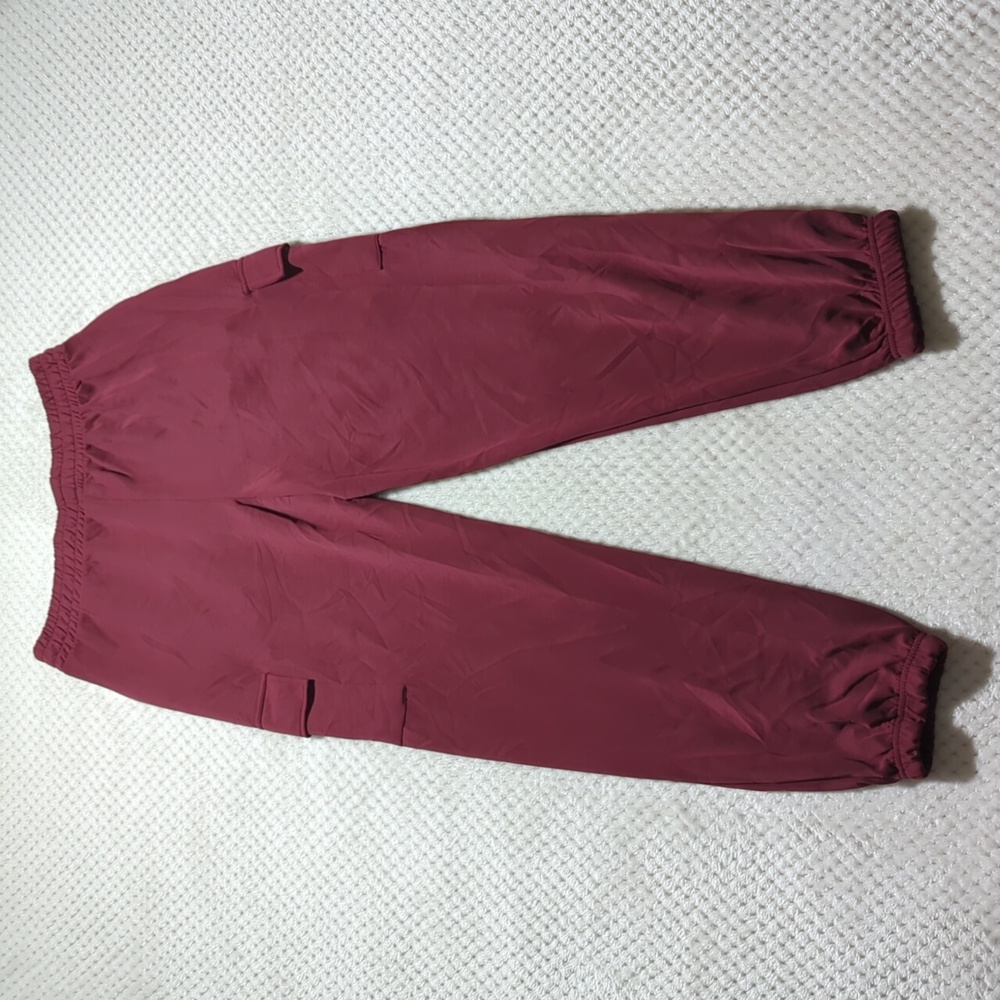 Happily Grey Modal Velour Cropped Hoodie And High Waisted Cargo Jogger Set - Picture 16 of 16